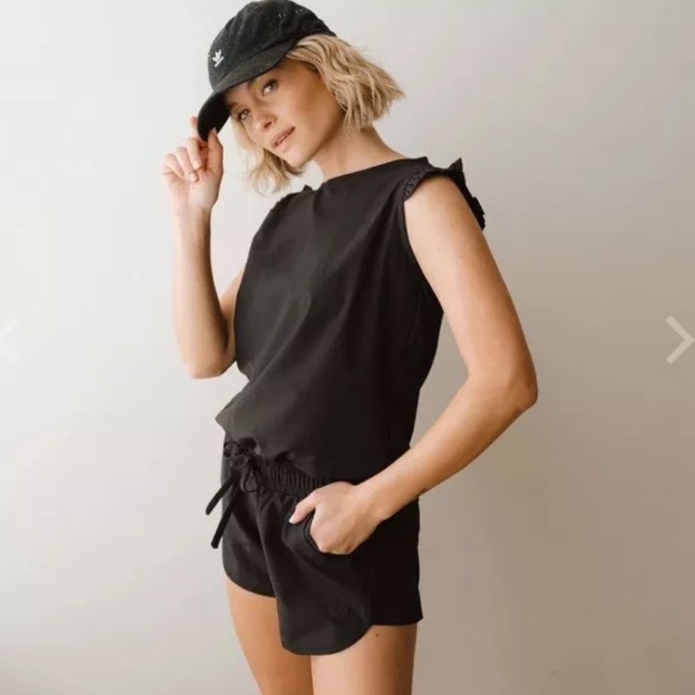 Albion black romper one piece athletic ladies size M
